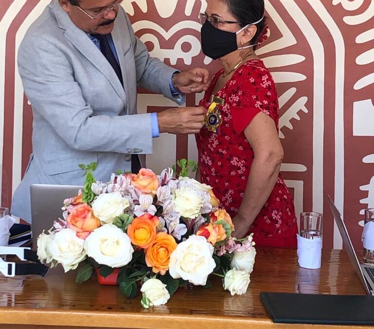 Libertad Regalado, ilustre manabita recibió presea “Matilde Hidalgo de Prócel”