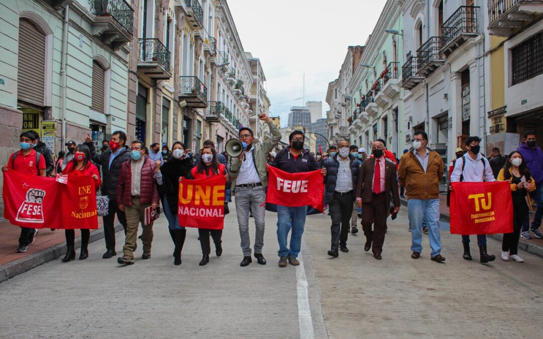 Movilización en defensa del presupuesto para la educación